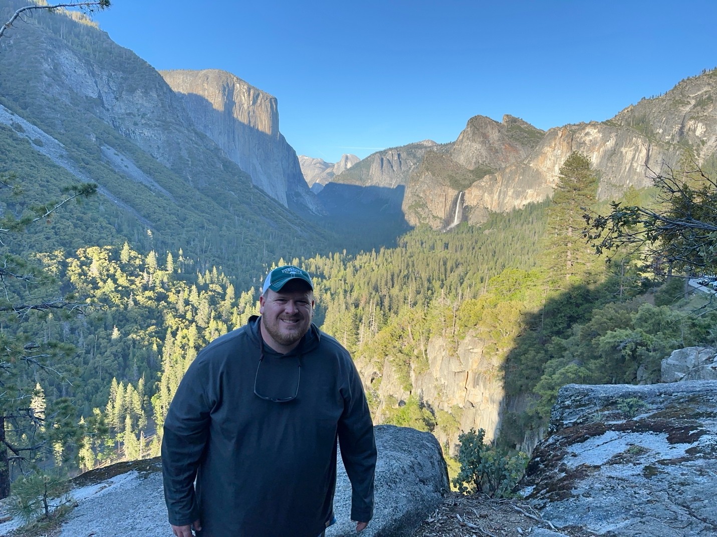 Teddy hiking